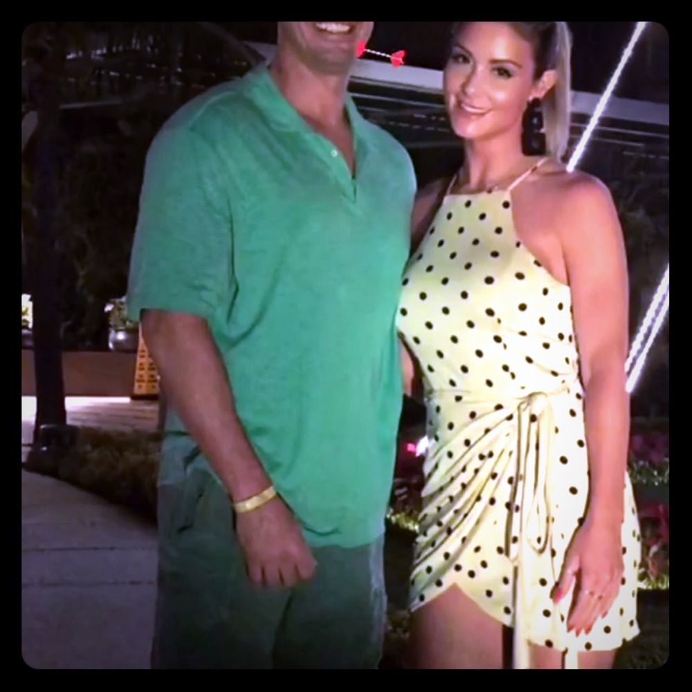 XRevolve RYA Dress Ivory Polka Dot